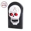Dzwonek do drzwi Halloween 19,5x11 cm z dźwiękiem i światłem Czaszka