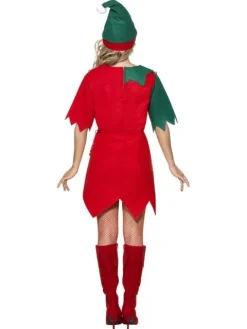 ELF czerwono zielony damski strój dla dorosłych