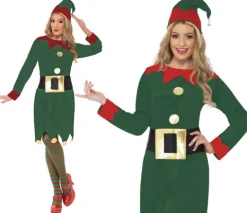 ELF damski zielony strój dla dorosłych