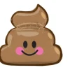 Emoticon Poop kupa balon foliowy 63 x 60 cm