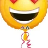 EMOTIKONKA oczy serca okrągły balon foliowy Amscan 18''