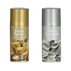 Farba, Lakier do dekoracji w sprayu - złoty /srebrny