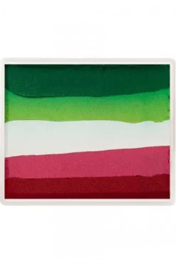 Farba do twarzy Rainbow Cake 50 g Light Red/ Coral Pink/ White/ Light Green/ Green PartyXplosion