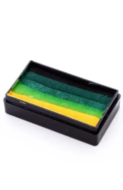 Farba do twarzy Split Cake 28g BLACK/ D. GREEN/ GREEN/ L. GREEN/ YELLOW