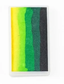 Farba do twarzy Split Cake 28g BLACK/ D. GREEN/ GREEN/ L. GREEN/ YELLOW