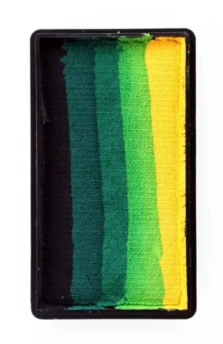 Farba do twarzy Split Cake 28g BLACK/ D. GREEN/ GREEN/ L. GREEN/ YELLOW