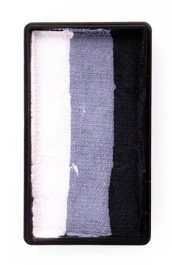 Farba do twarzy Split Cake 28g BLACK/ GREY/ WHITE PartyXplosion