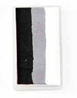 Farba do twarzy Split Cake 28g BLACK/ GREY/ WHITE PartyXplosion