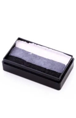 Farba do twarzy Split Cake 28g BLACK/ GREY/ WHITE PartyXplosion