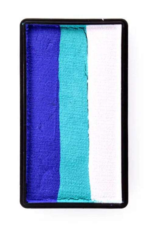 Farba do twarzy Split Cake 28g BLUE/ GREEN/ WHITE PartyXplosion