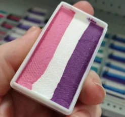 Farba do twarzy Split Cake 28g PURPLE/ WHITE/ PINK PartyXplosion