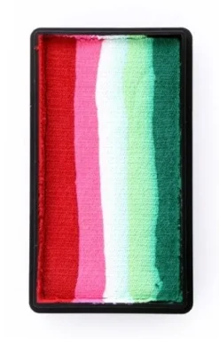 Farba do twarzy Split Cake 28g RED/ PINK/ WHITE/ LIME/ GREEN PartyXplosion