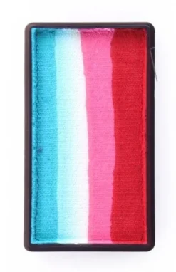 Farba do twarzy Split Cake 28g RED/ PINK/ WHITE/ TURQUOISE PartyXplosion