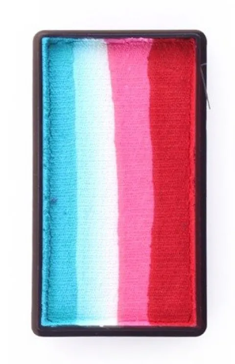 Farba do twarzy Split Cake 28g RED/ PINK/ WHITE/ TURQUOISE PartyXplosion