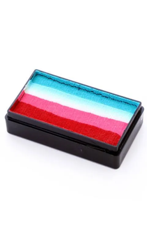 Farba do twarzy Split Cake 28g RED/ PINK/ WHITE/ TURQUOISE PartyXplosion