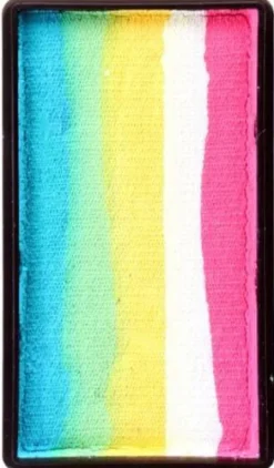 Farba do twarzy Split Cake 28g TURQUOISE/ GREEN/ YELLOW/ WHITE/ PINK PartyXplosion