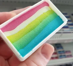 Farba do twarzy Split Cake 28g TURQUOISE/ GREEN/ YELLOW/ WHITE/ PINK PartyXplosion