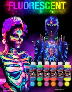 Farba ProAiir Hybrid 30 ml zestaw FLUO UV 6 szt.