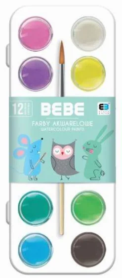 Farby akwarelowe dla dzieci KIDS PASTEL 12 kolorów