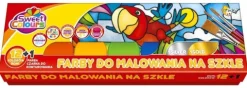 Farby do malowania po szkle do witraży 12+1 kolor