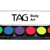 Farby do malowania twarzy i ciała Paletka TAG Body Art Neon Palette