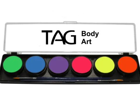 Farby do malowania twarzy i ciała Paletka TAG Body Art Neon Palette