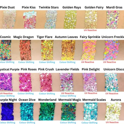 Farby do twarzy Fusion One Stroke & Glitter Cream Palette - Rainbow Party