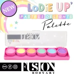 Farby do twarzy Paleta FUSION Body Art Lodie Up Pastels Delights
