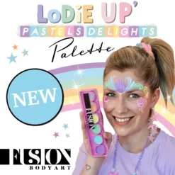 Farby do twarzy Paleta FUSION Body Art Lodie Up Pastels Delights