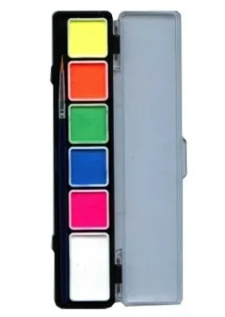 Farby do twarzy Paleta Neonowa PXP Professional Colours by PartyXplosion 6 kolorów