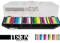 Farby do twarzy Split Cake Paleta FUSION Body Art Leanne's Pretty Rainbow