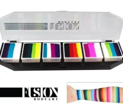Farby do twarzy Split Cake Paleta FUSION Body Art Rainbow Burst