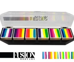 Farby do twarzy Split Cake Paleta FUSION Body Art Leanne's Tropical
