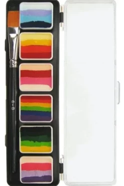 Farby do twarzy Split Cake Paleta PXP Professional Colours by PartyXplosion 6 x 6g