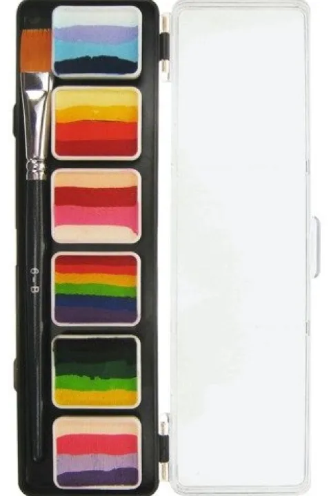 Farby do twarzy Split Cake Paleta PXP Professional Colours by PartyXplosion 6 x 6g