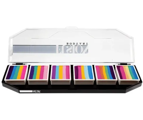 Farby do twarzy Split Cake Paleta FUSION Body Art Lodie Up Rainbow Ponies Palette