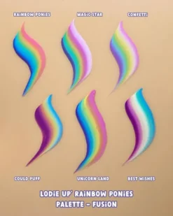 Farby do twarzy Split Cake Paleta FUSION Body Art Lodie Up Rainbow Ponies Palette