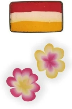 Farby do twarzy Split Cake 3x12g PEARL RED/ WHITE/ YELLOW PartyXplosion