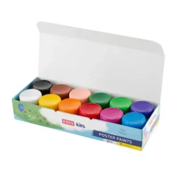 Farby plakatowe 12 kolorów Easy 12x20ml