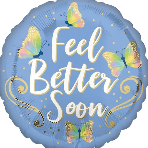 Feel Better balon foliowy z życzeniami 18"