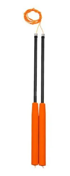 Fiber kije do diabolo 35 cm kolor POMARAŃCZOWY Henry`s
