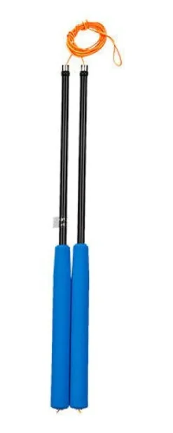 Fiber kije do diabolo 35 cm kolor NIEBIESKI Henry`s