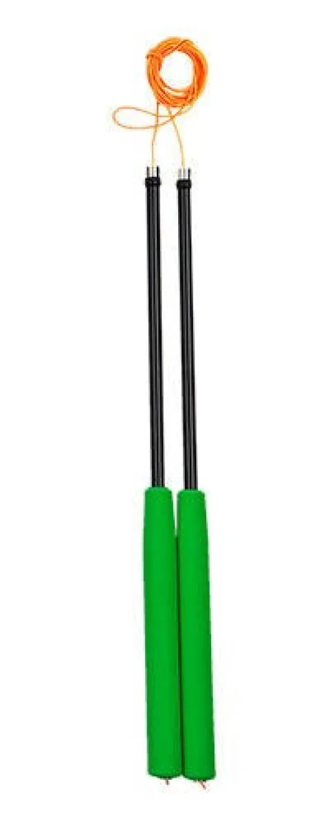 Fiber kije do diabolo 35 cm kolor ZIELONY Henry`s