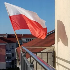 Flaga Narodowa Polski kibica 112x70 cm