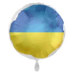 FLAGA UKRAINY balon foliowy okrągły 18"
