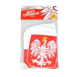 Flagi Polski kibica na lusterka 2 szt.