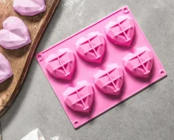 Foremka do pieczenia muffinek SERDUSZKA 3D