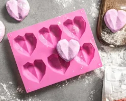 Foremka do pieczenia muffinek SERDUSZKA 3D