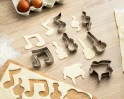 Foremki na ciastka MUZYCZNE 6 szt.