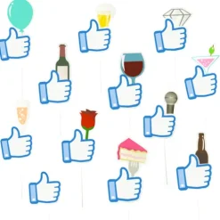 Foto rekwizyty Facebook Like 12 sztuk